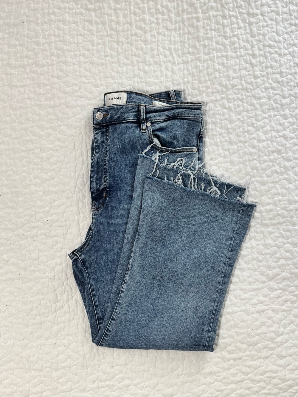 FRAME Denim Cropped Jeans - The Reboot - Picture 3 of 4